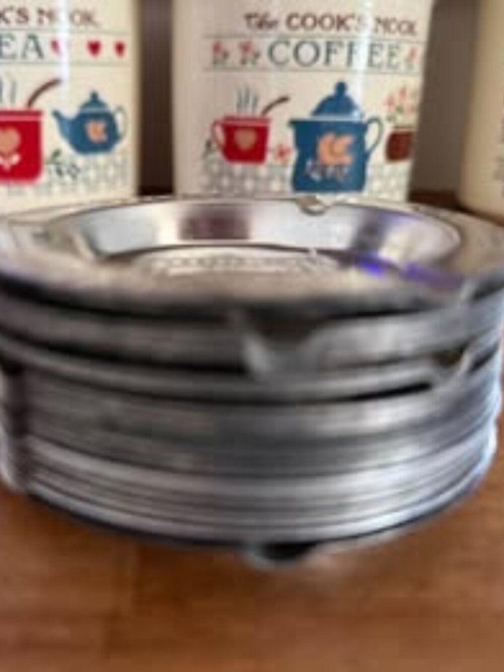 Vintage Stack of Aluminum Metal Promo Ashtrays 70s 80s 90s